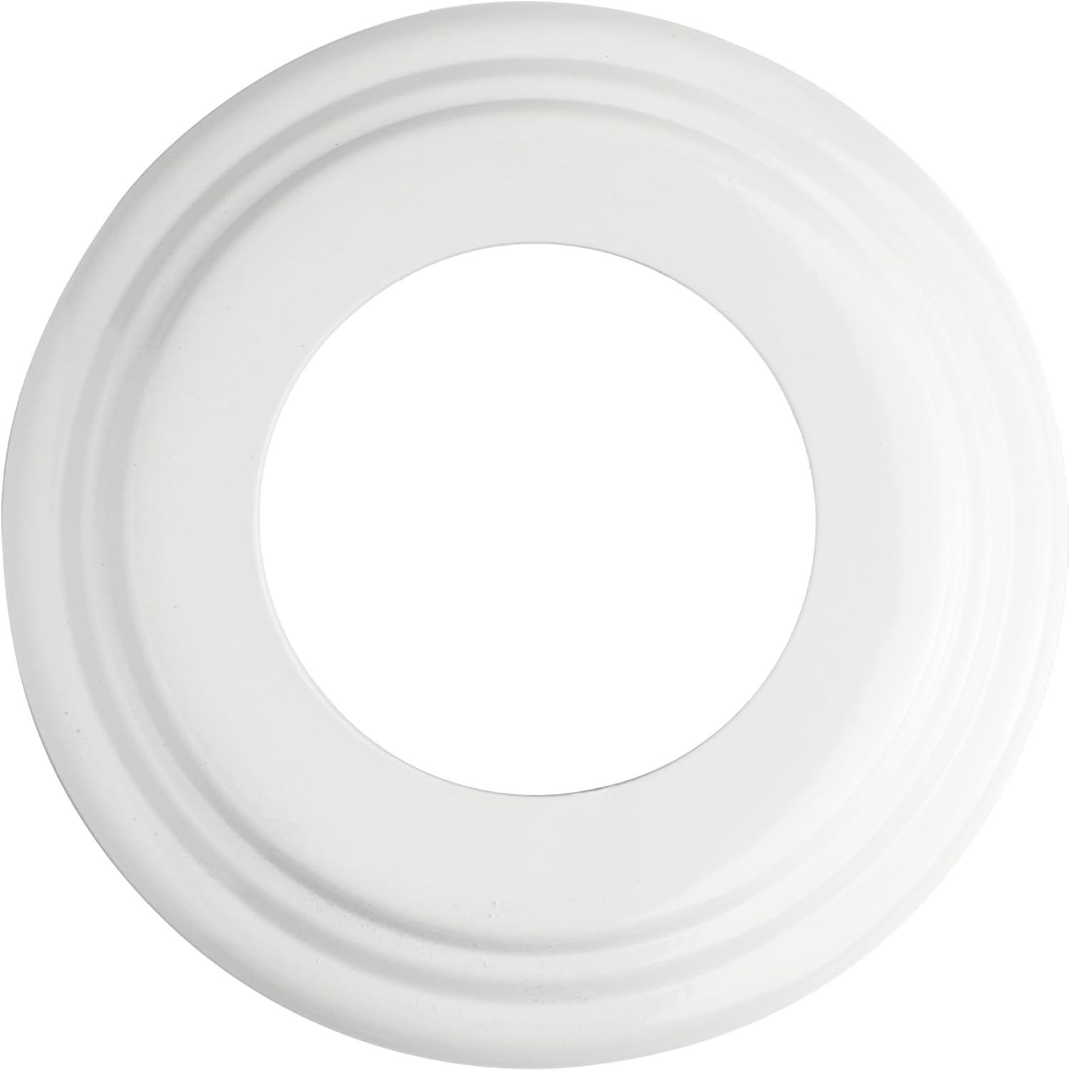 The Can Converter Ceiling Medallion for Recessed Can Light – Home Improvement Decorative Steel Beveled Goof Ring & Cover Plate for 5" & 6" Cans, Small Ceiling Medallion for Chandeliers, Polished Brass