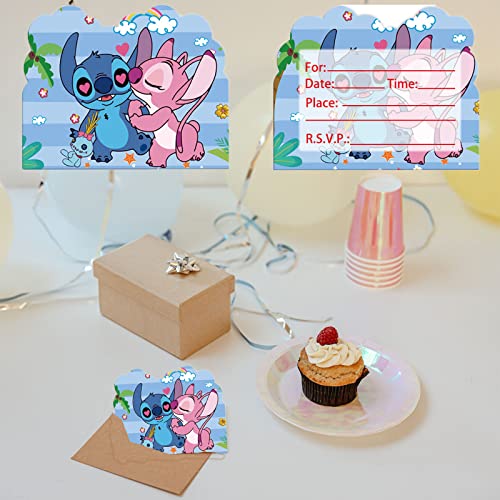 Yisscen 30PCS Stitch Biglietti d'invito a