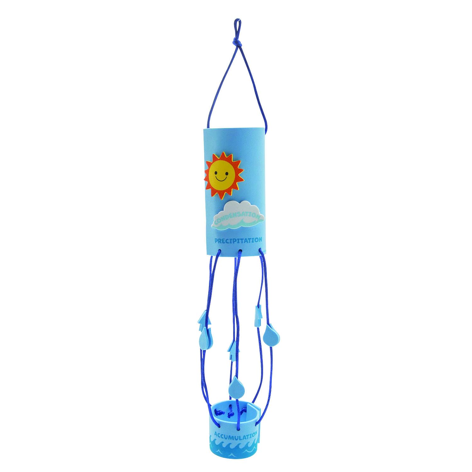 Fun Express Kit de manualidades de calcetín de viento para ciclo de agua, 12 unidades
