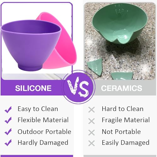 Tazón de silicona flexible para mezclar colorido TARSHYRY miniatura 3
