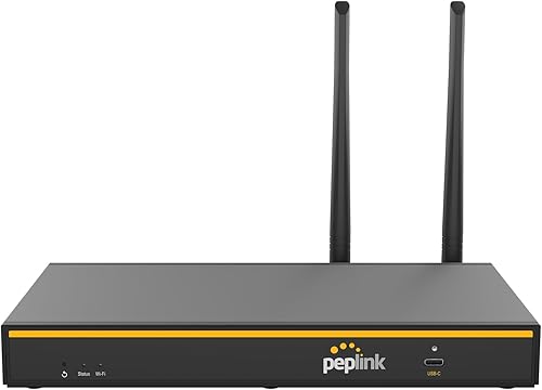 Peplink B-One Gigabit Dual WAN Router WiFi para Internet inalámbrico  Rendimiento de 1 GBps  2 puertos WAN 2X, puerto LAN 4X, WiFi MIMO de doble