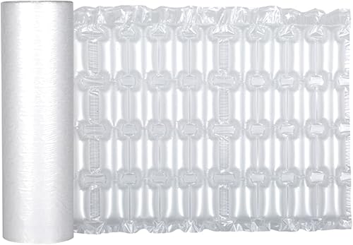 SOLTECH Rollos inflables de película de burbujas de cuatro filas, perforados, fáciles de romper, burbuja de aire grande, 15.7 pulgadas x 984 pies en