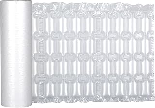 Inflatable Four Rows Bubble Film Cushioning Wrap Rolls | Perforated, Easy to Tear | Large Air Bubble, 15.7 Inch x 984 Feet Total | Packing, Shipping, Industrial, Business Bubble Supply (Perforated Line 9.84" in)