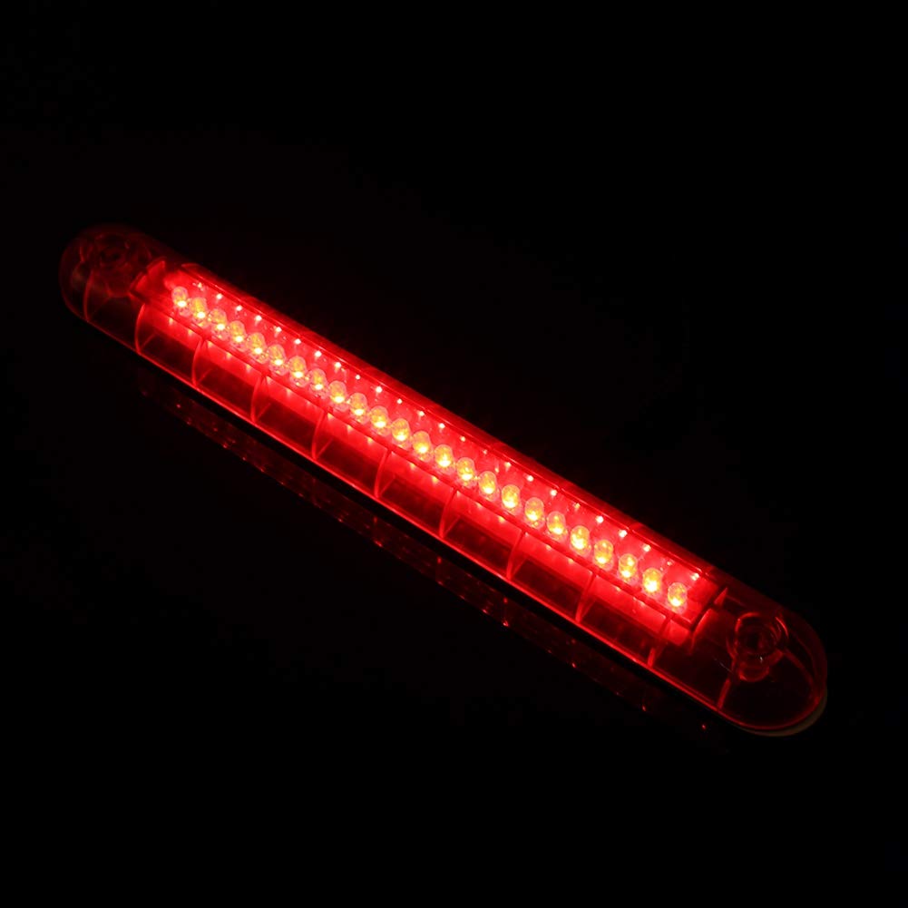 EBTOOLS pour troisieme feu de Stop LED pour feu Stop additionnel pour Brake Light 3rd 12V LED troisième feu de freinage, Universel Rouge 24 LED Voiture Haut troisième 3RD Frein