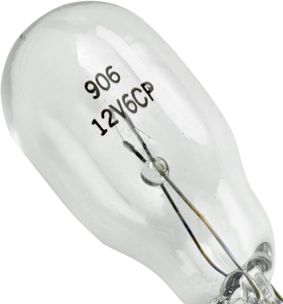RoadPro RP-906 Clear #906 Heavy Duty Replacement Bulbs - Pack of 2