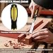 GREBSTK 4 Pcs Wood Chisel Set, CRV Steel Bevel Sharp Edge Bench Chisels with Edge Cover, Comfortable Oversized PVC Handle, for Woodworking and DIY Projects, 10