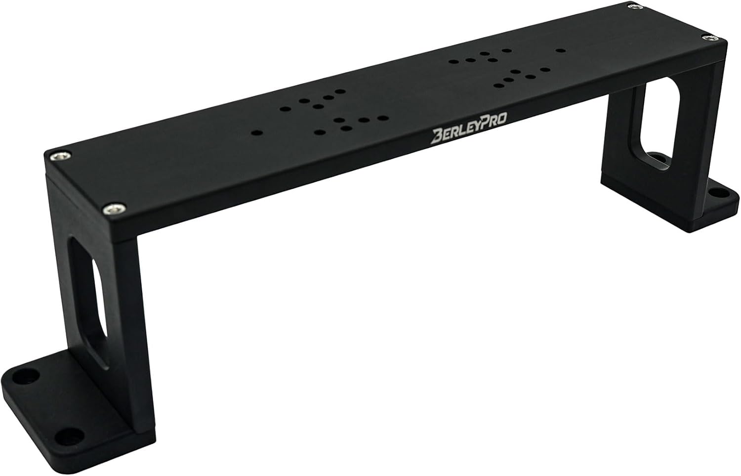 BerleyPro Bow Mount Bro Fish Finder Mount — CNC Machined 10mm 3/8" Aluminium Bow Plate — Fits Garmin, Lowrance, Humminbird — Marine Anodized, Stainless Hardware — Made in Australia