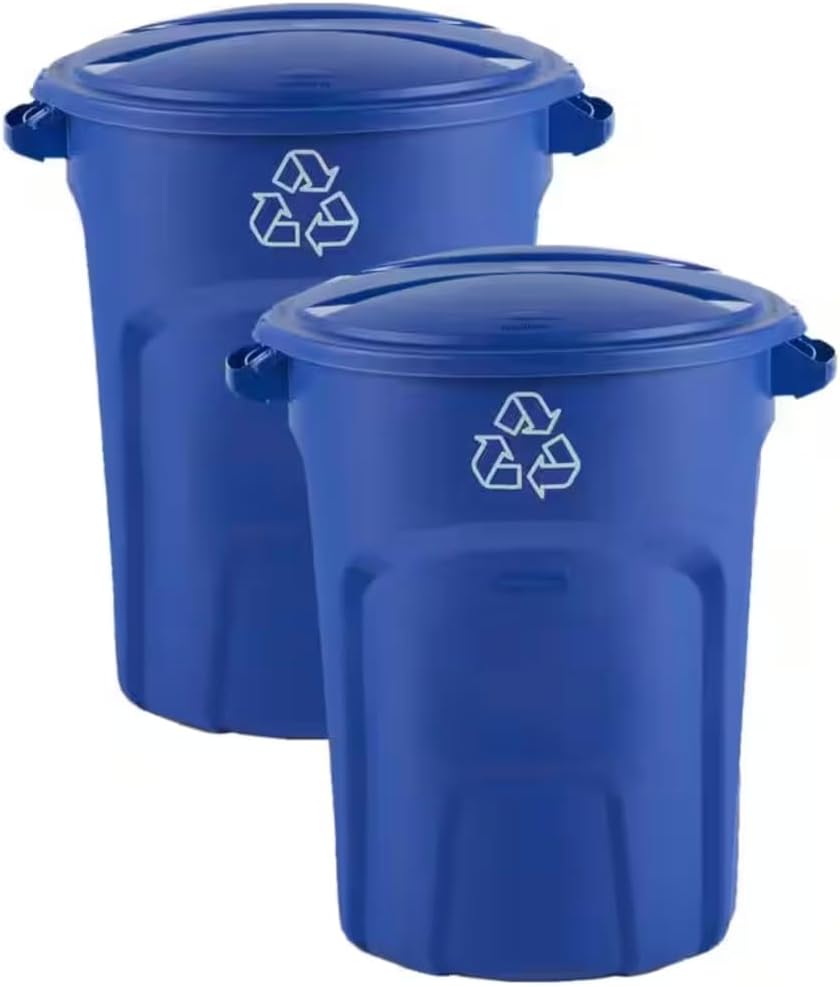 32 Gallon Outdoor Recycling Bin (2-Pack) EZ18933