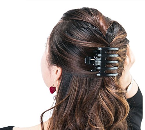 2Pcs Pinzas Grandes de Plástico Antideslizantes para Cabello miniatura 4