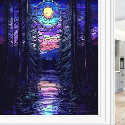 Vinilo decorativo para ventanas Vintage Forest 17.7x23.6 in