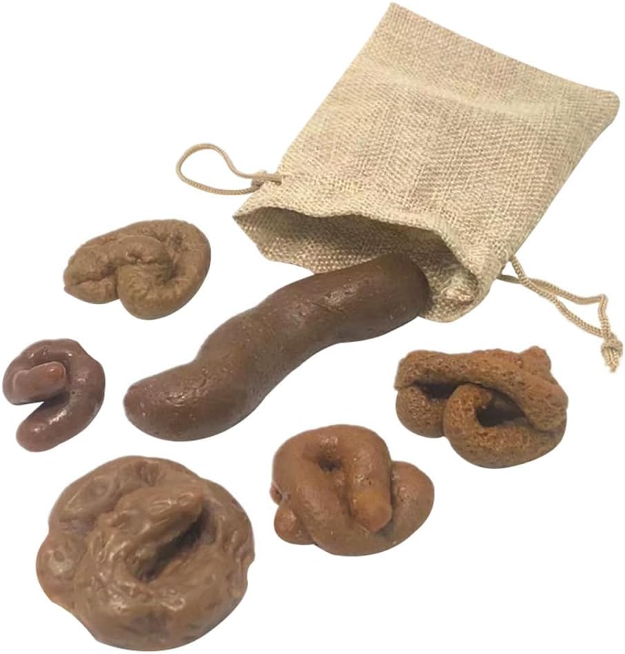 Totority 1Set Imitation Poop Prank Toy Realistic Decorative Poop Props for April Fool Day Halloween Parties Simulation Fun for Friends