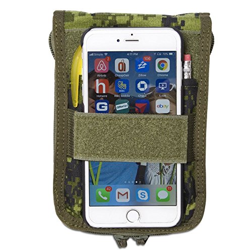 Tactical Notebook Covers.com Canadian Field Message Pad Cover System (In Green Camo) | With Utility Strap On Front | For The Canadian Forces Fmp, Will Fit Fit Any 6.75” X 4.5” Notepad #TOP1