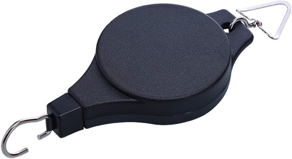 Adjustable Plant Pulley Retractable Hanging Planters Flower Basket Hook Hanger for Gardening Pot and Outdoor Birds Feeders in Different Height Lower and Raise Pack of 3 Pieces