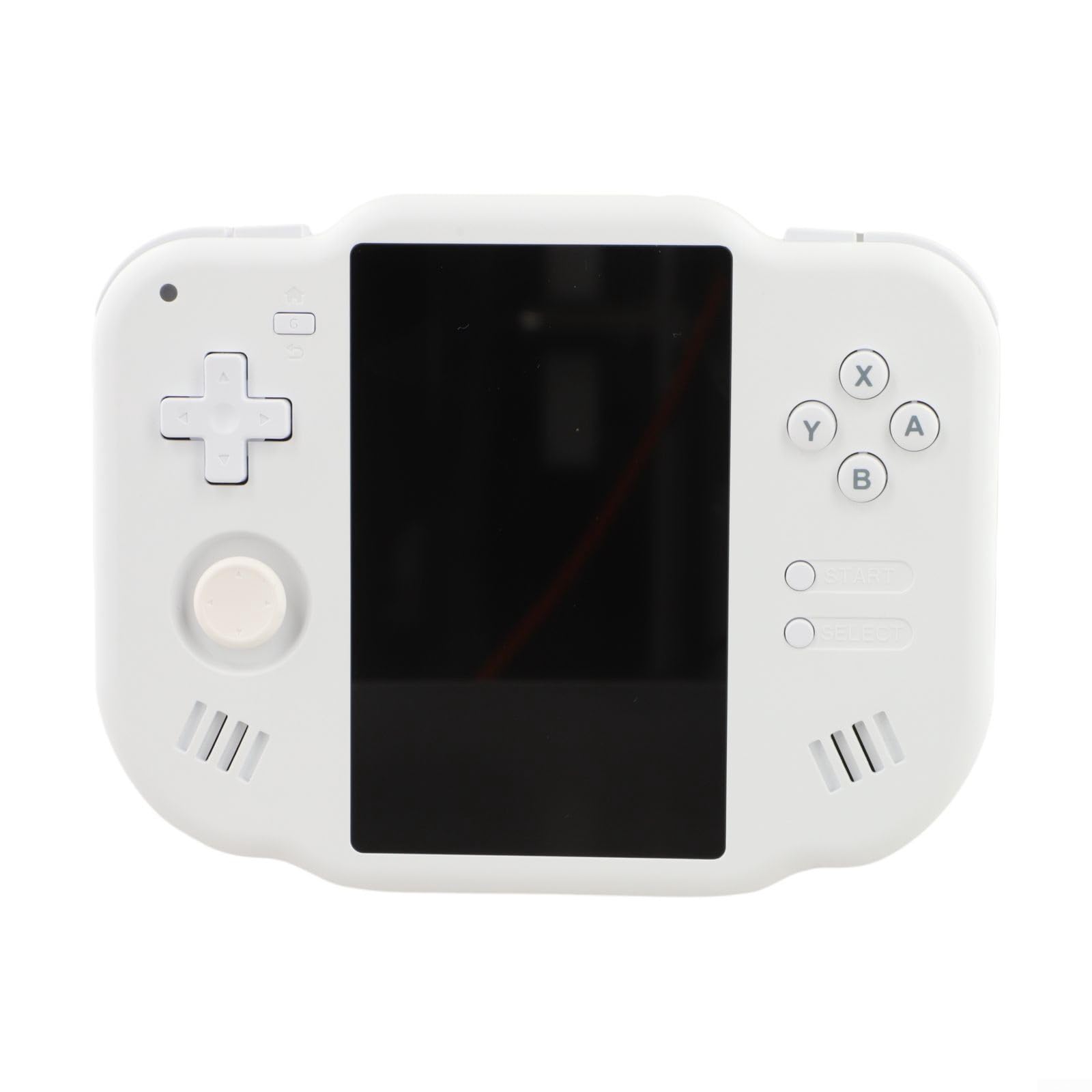Mini 40 dispositivo di gioco portatile con touch screen da 4,0 pollici, supporto emulatore retrò, per doppio sistema, scheda TF da 2 GB e 64 G (bianco)