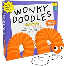 Lucky Egg Wonky Doodles Hilarious Drawing Games for Family Game Night & Parties Family Board Games for Adults with Wonky Doodler, 150 Word Cards & Whiteboard Best Family Games for Ages 8+
