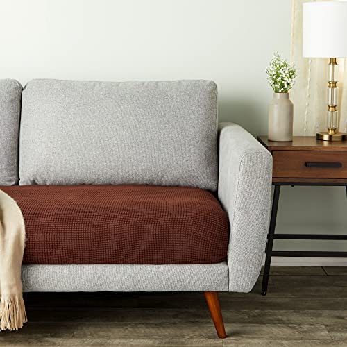 Juvale Large Stretch Couch Cushion, Replacement Slipcover For Couches, Sectionals, Armchairs, Patio Furniture, Campers, Chaise Lounge, Fits 59 To 70 Inch Cushions (Brown) #TOP1