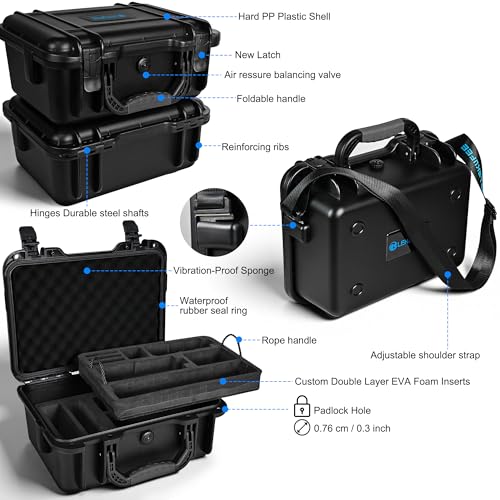 Maleta rígida impermeable Lekufee para Insta360 X5 y accesorios miniatura 3