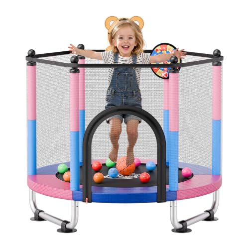 Image of VEVOR 3FT Trampoline 36 inch Trampolines Indoor /Outdoor Trampoline for Toddlers, Foldable Mini Baby Jump Toy with Foam Handle, Recreational Trampolines Birthday Gift for 3+ Years Kids