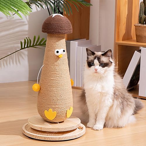 Arbre à chat champignon en sisal pour chaton actif