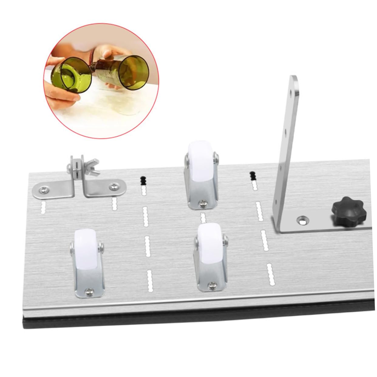 OSALADI 1 Set Wine Bottle Cutter Durable Glass Bottle Cutting Machine for Creating Unique Glass Sculptures Easy to Use with Complete DIY Tool Kit