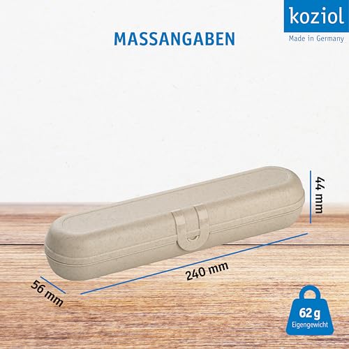 Koziol Bio-Circulair Klikk Houder voor Bestek (Nature Desert Sand) – vue 3