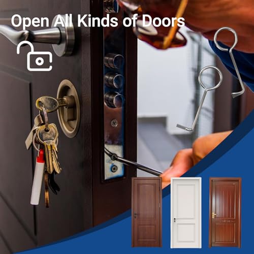 2 Stück Dietrich Set, Profi Buntbartschlüssel Universal, Bartschlüssel Dietrichset, Öffnet Nahezu Jede Tür, Universalschlüssel für Zimmertüren, Öffnungs Werkzeug Ditrichsett aus Edelstahlmaterial