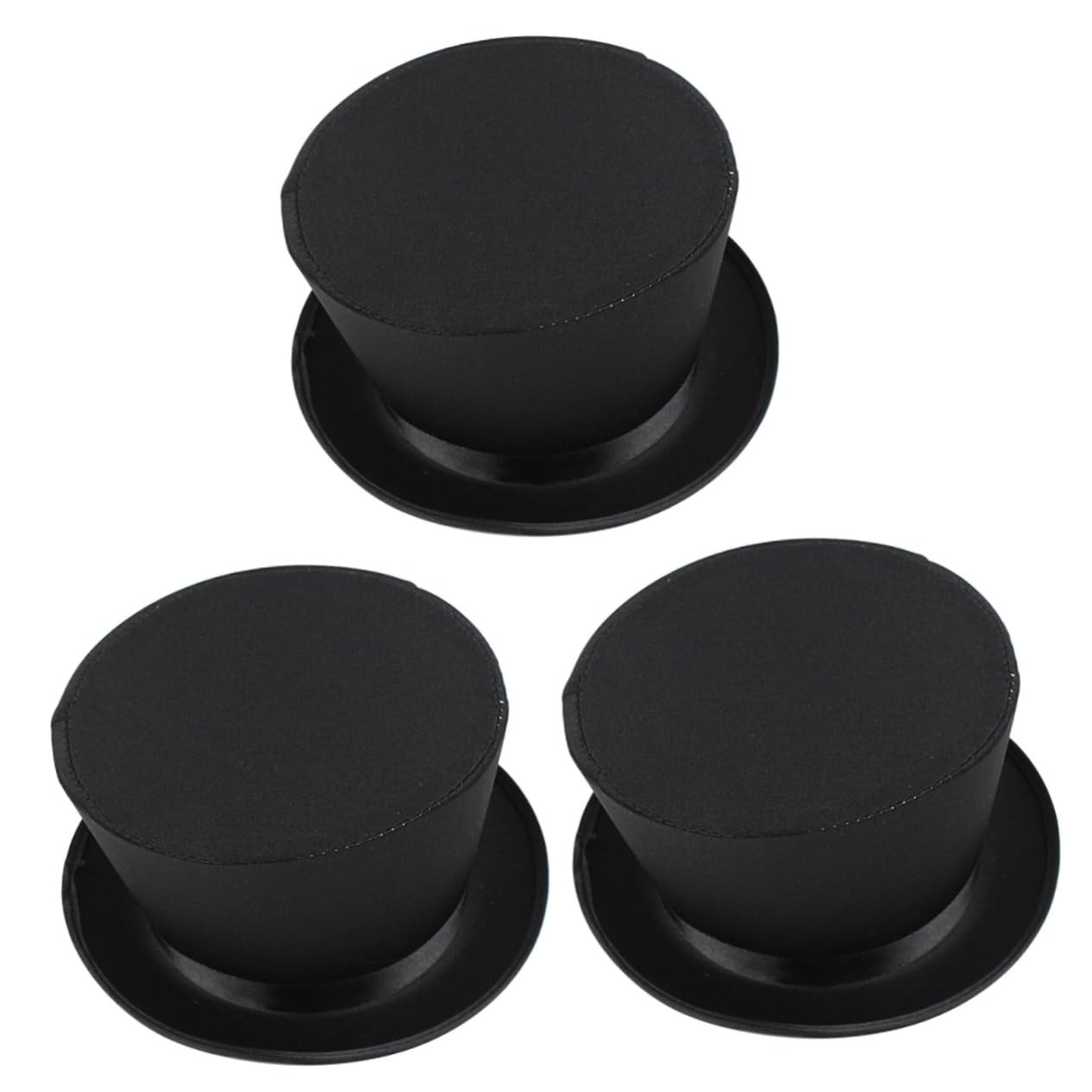 VICASKY Lustiger 3st Kleiner Hut Top-hat-kostüm Mini-glitzer-zylinder-stirnband Kleines Zylinder-stirnband Party Hat Banketthüte Black