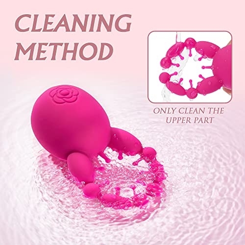 Clitoral Stimulating Vibrator Nipple Toy With 10 Modes, Mini Clit Vibrator Rose Toy For Women Foreplay Tease And Clitoris Orgasm, Adult Sex Toys Nipples Stimulator For Vagina Glans Sexual Pleasure #TOP4