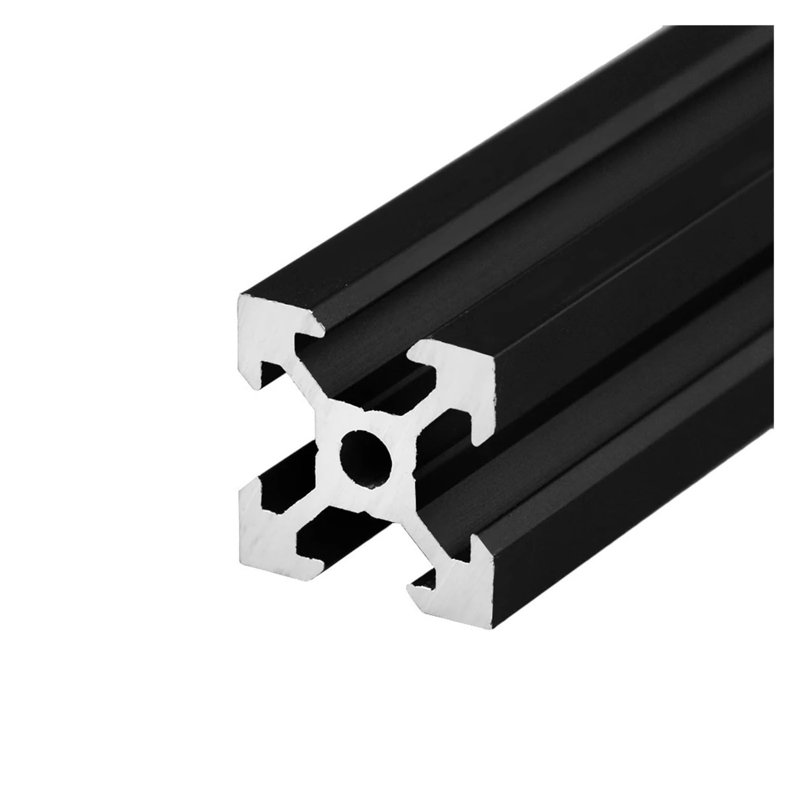 Profilé aluminium anodisé noir 2020 v-slot norme européenne de 200 mm