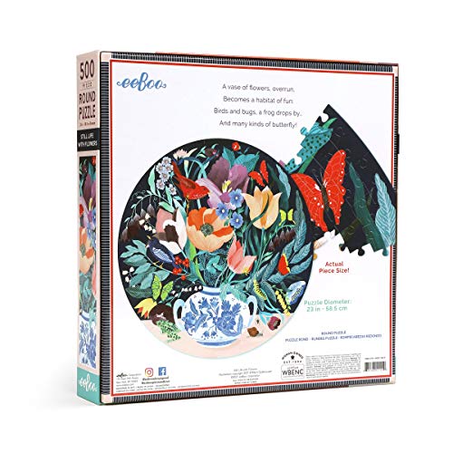 Rompecabezas Circular con Flores para Adultos 23" miniatura 2