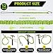 12 Pack Tool Lanyard with Single Metal Buckle and Adjustable Loop End, Standard Length, Maximum Weight Limit 8KG/ 17.6lb, with Aluminum Screw Lock, Retractable Shock Cord Stopper (Green)