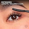 L'Oreal Paris Extensionist Mascara, Lengthening, Volumizing, and Curling Formula For a Lash Extension Eye Makeup Look, Washable Blackest Black #5
