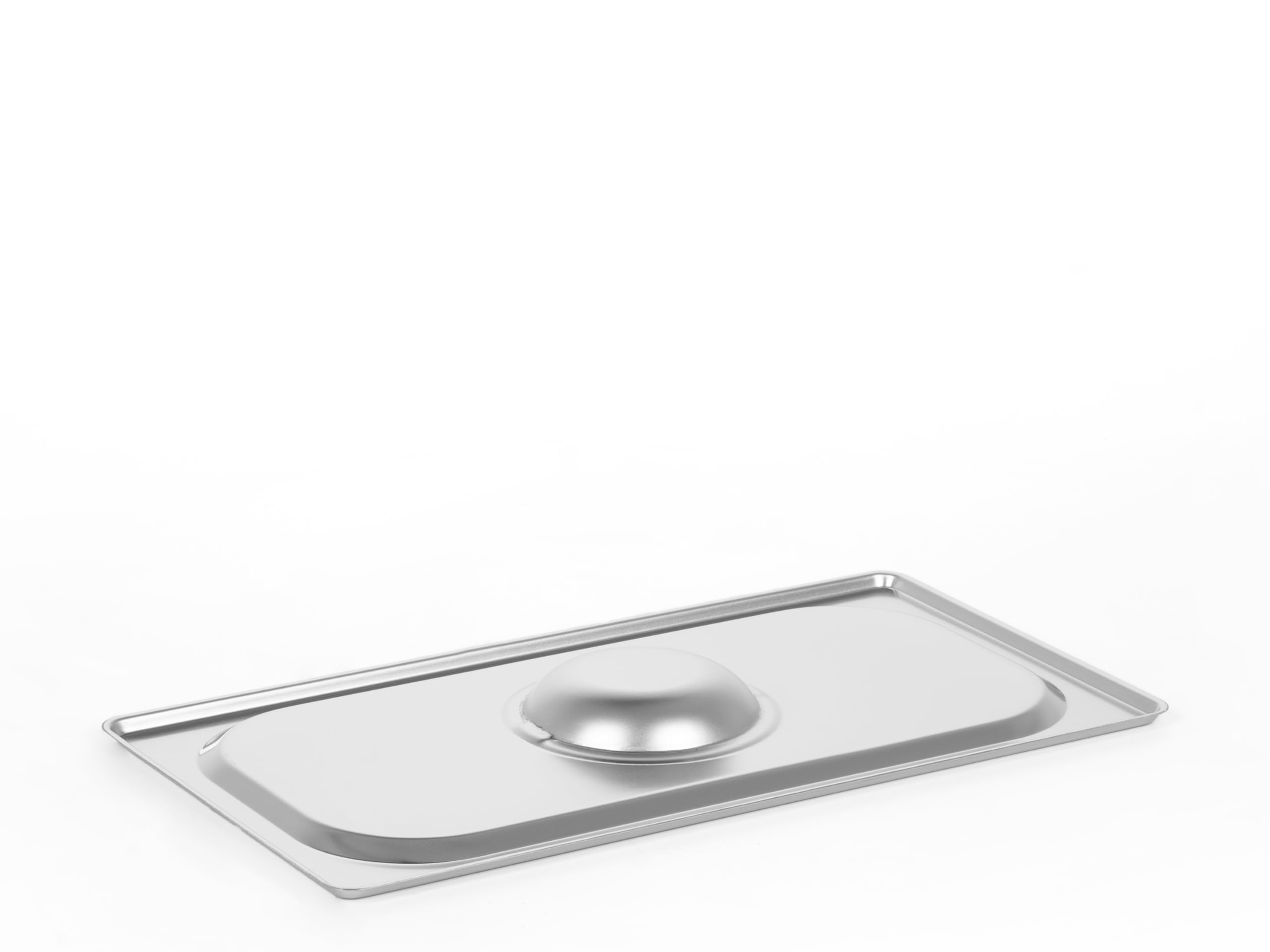 TECHNICA Deckel GN 1/3 Edelstahl Behälter Abdeckung Universal - Gastro Container stapelbar - Küche Profi Kantine Stapelbar Robust Hygiene Zubehör Warmhalte System