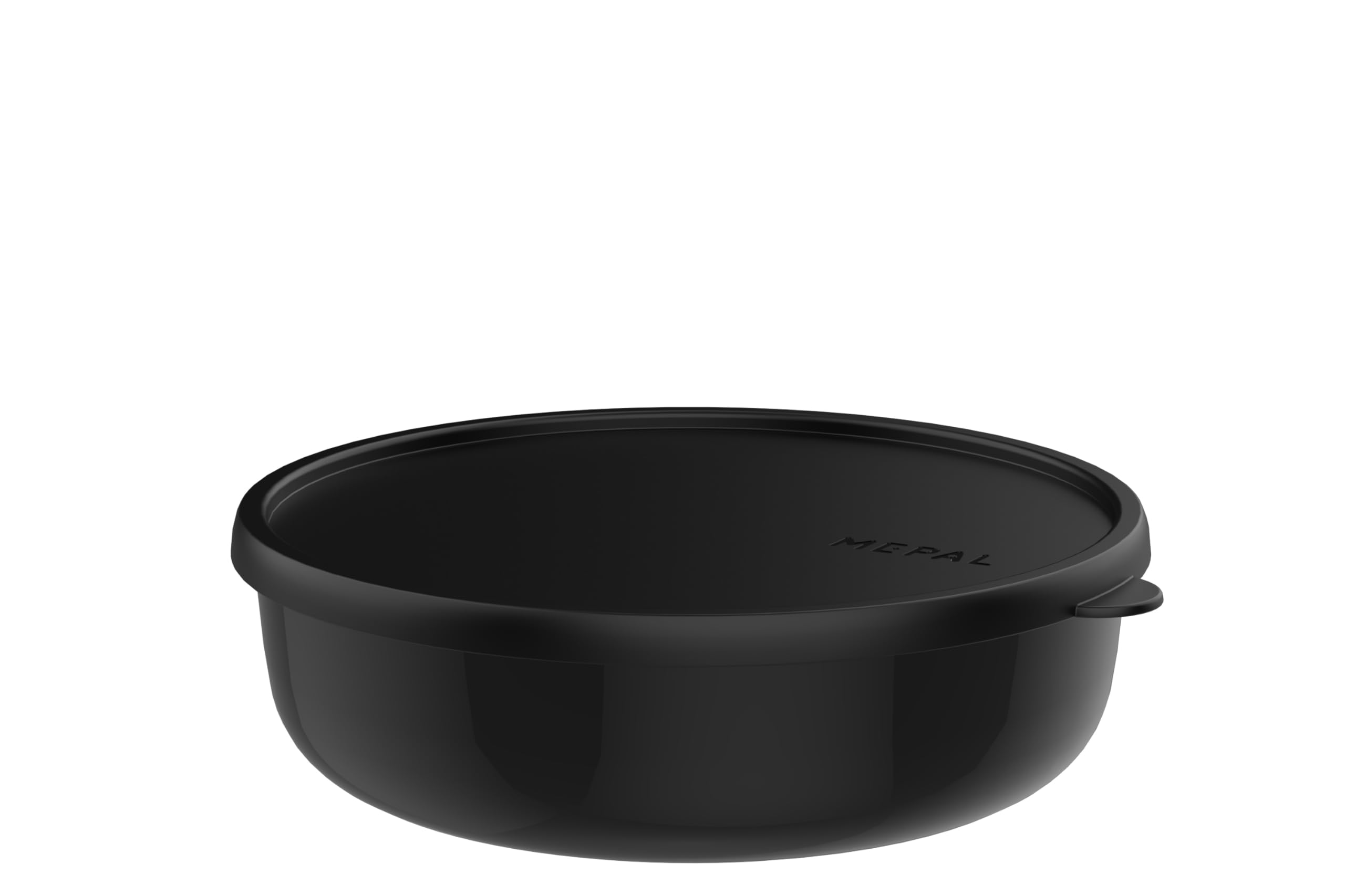 Mepal Microwave Container Lumina, Food Storage Containers with Lid Suitable for Fridge, Freezer, Steam Oven, Microwave and Dishwasher, Kitchen Storage Bowls, Bowl with Lid, 2000 ml, Nordic black