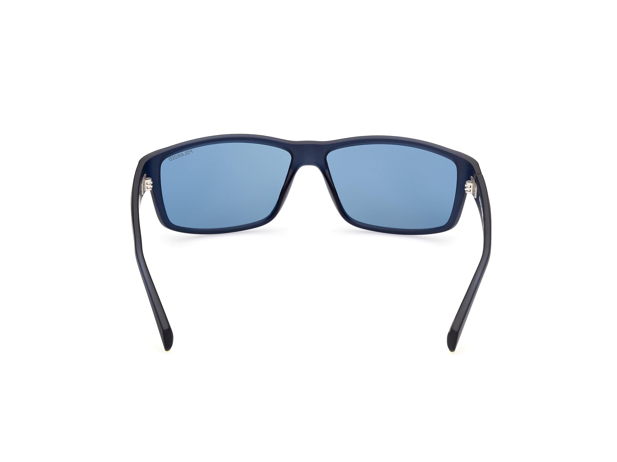Skechers SE6159 Gafas de Sol para Hombre, Gafas de Sol Ligeras y Casual, Lentes Rectangulares, Lentes Ahumadas Polarizadas, Azul Opaco