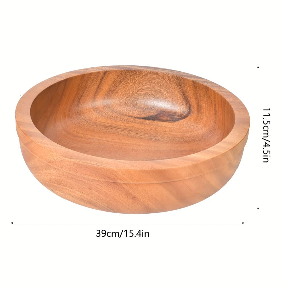 Tissting Ensaladera Madera Fruta Pan Servicio Cocina 30cm 39cm (39*11,5 cm)