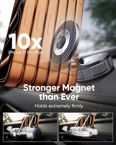 NKNZLY Vacuum MagSafe Magnetic Car Mount (Dashboard/Windshield) — view 3