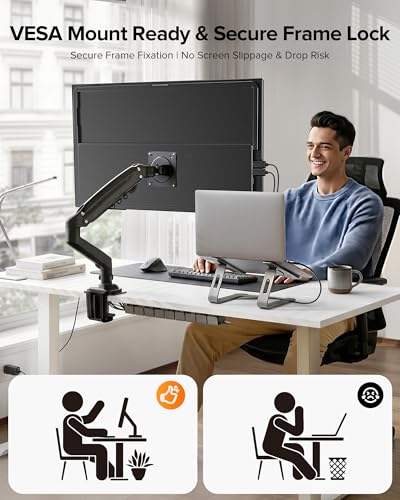 Image of Portable Monitor 24 inch 144Hz 1080P, 145% sRGB QLED Gaming Monitor, 0.1MS FreeSync, 450Nits Laptop Monitor, USB-C & HDMI, VESA & Stand, Large Second Screen for Laptop, Computer, Mini PC, Game Consoles