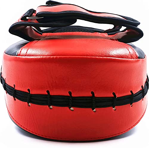 Thai Pads Kicking Shield 15x8x4inch Solo Training Equipment Kick Muay Thai Pad Curved Kickboxing Strike Coaching Boxing MMA Martial Arts Karate