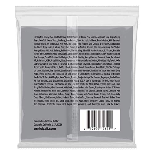 Ernie Ball P02628 Slinky Cordes filées en nickel pour guitare électrique à 9 cordes, calibre 9-105 - Les Beatles, Paul McCartney, John Lennon, RIngo Starr, George Harrison Ernie Ball P02628 Slinky Cordes filées en nickel pour guitare électrique à 9 cordes, calibre 9-105 – Image 3
