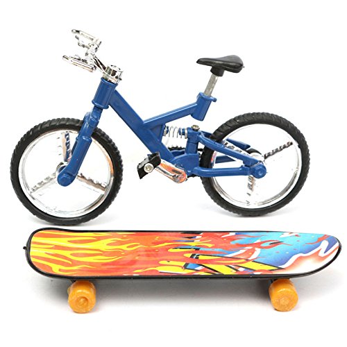LaDicha Tech Deck Finger Bike Bicicletta & Finger Board Ragazzo Kid Bambini Ruota Giocattolo Regalo