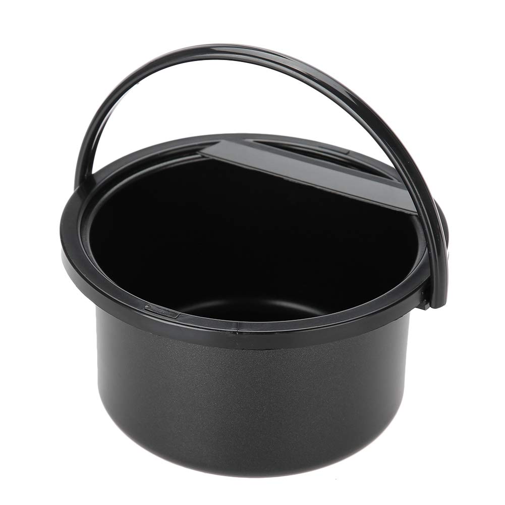 Kit cera depilatoria, con riscaldatore di cera 500 ml e 4 * 100 g di fagioli di cera e 20 pezzi di stick di cera (nero)(nero)