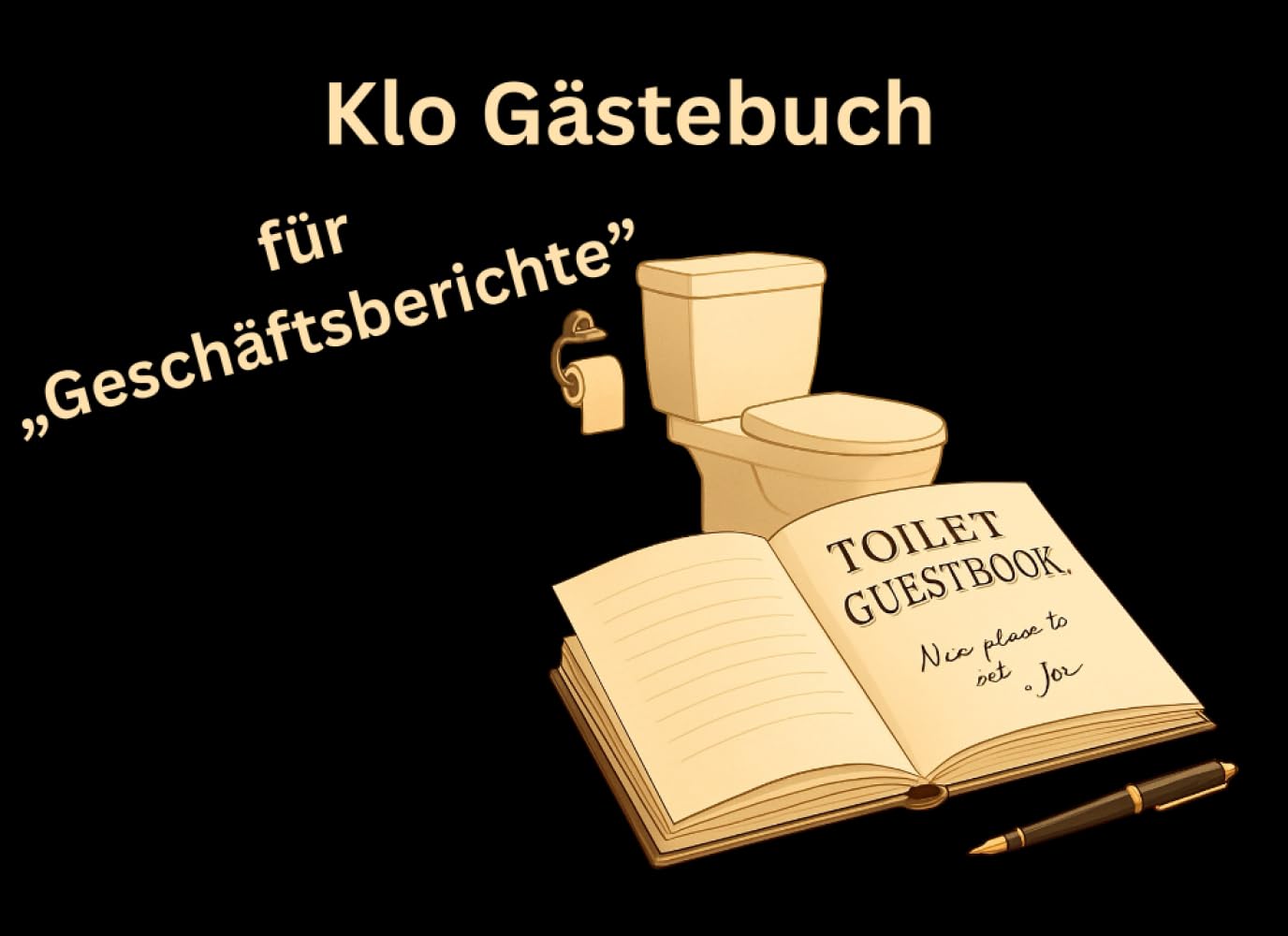 Klo Gästebuch: für „Geschäftsberichte"