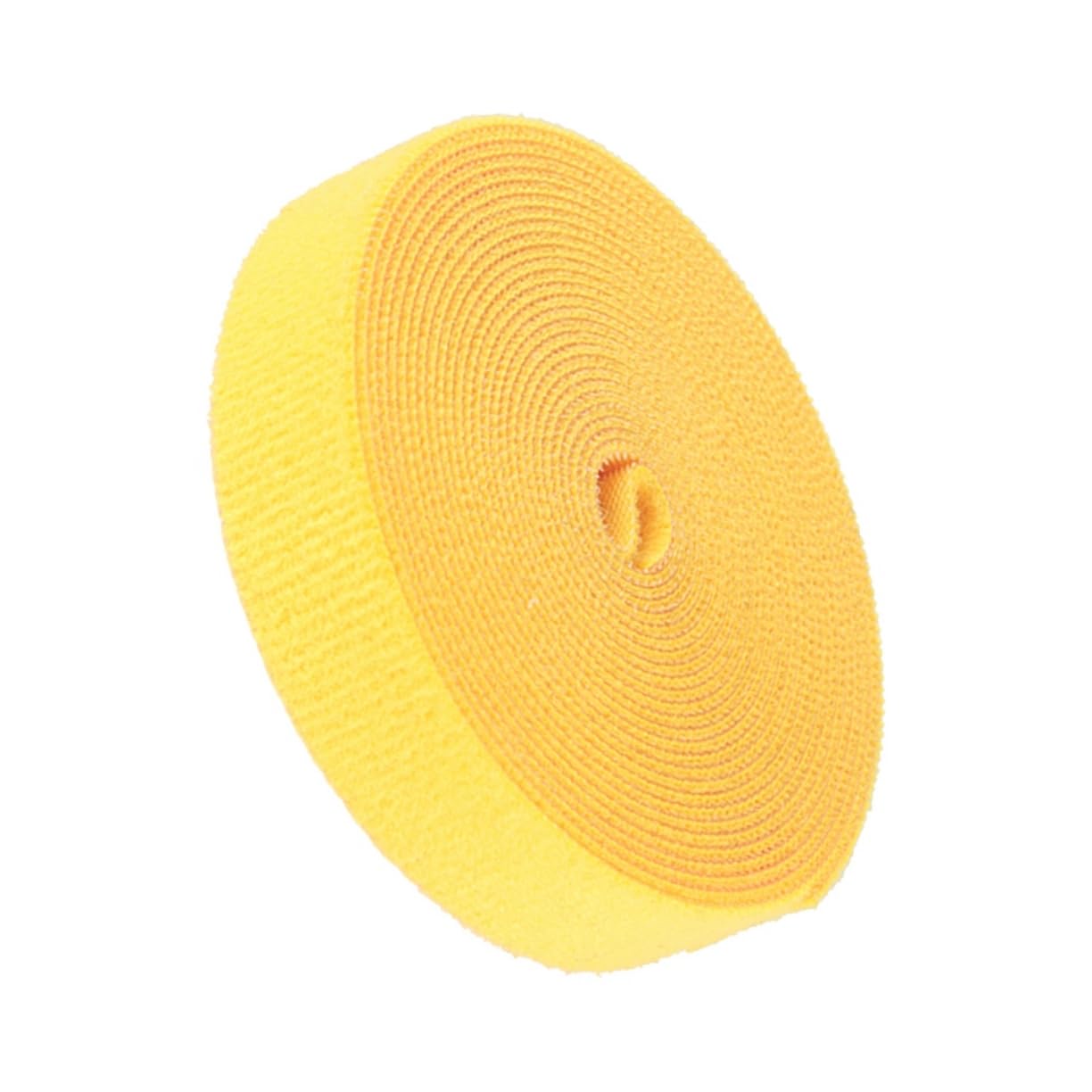 Hemoton 1m Cable Straps Hook and Adhesive Reusable Fastening Ties for Home Office and Electronics Yellow Tape