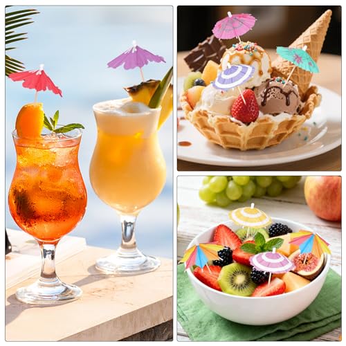 100 Pitillos Cocktail con Sombrillas 9.45 pulgadas miniatura 4
