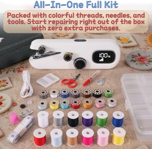 Handheld Sewing Machine Rechargeable Portable Mini Heavy Duty Alternate view