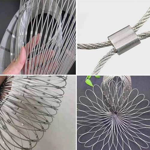 Protection de rambarde pour balcon sécurisé grâce au filet inox flexible - 4