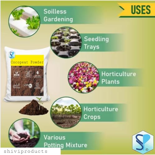 Image of Organic Cocopeat Powder | Seed Germination, Soil Aeration, Natural Fertilizer | for Home Gardening Potting Mix and Garden Bed (400)