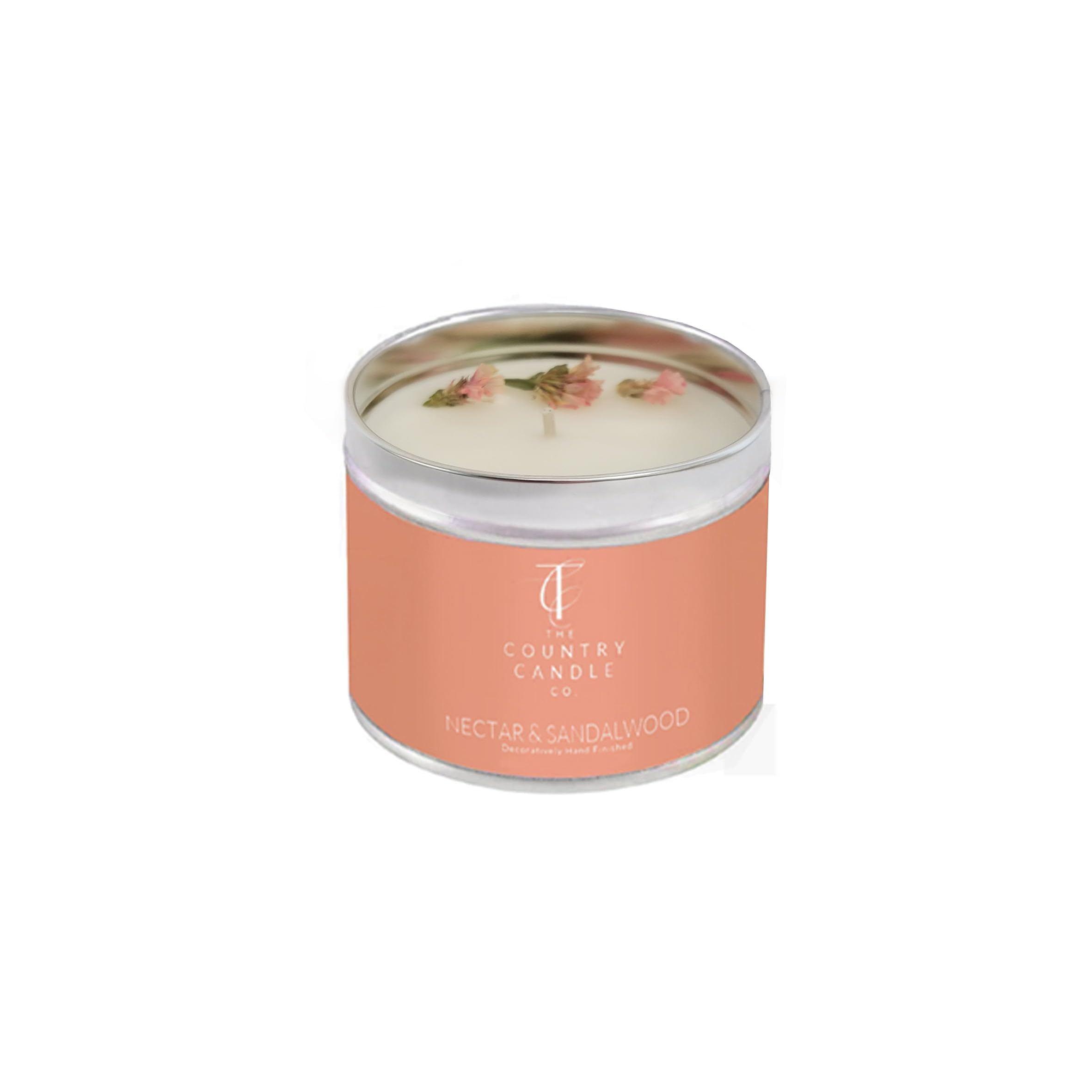 The Country Candle Co. Pastels Range Candle in a Tin - Nectar & Sandalwod