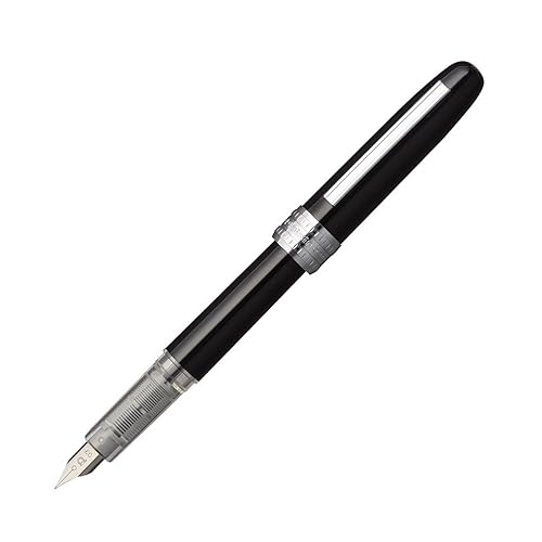 Platinum Plaisir Medium Nib Fountain Pen, Black (PGB-1000-#1-M)